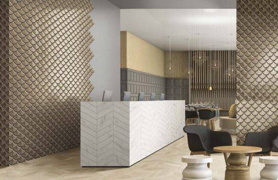 CARRELAGE COQUILLAGE COULEUR OR NIMES 30