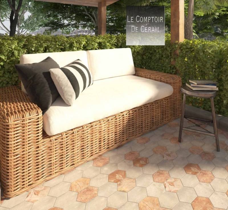 carrelage hexagonal terre cuite pour intérieur et extérieur Nîmes 30
