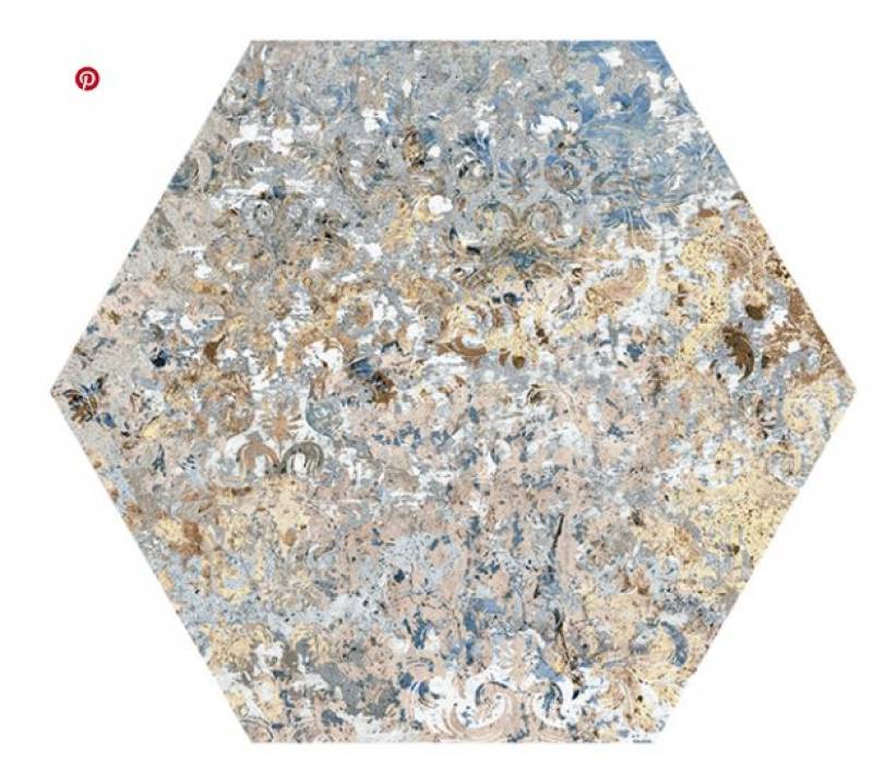 carrelage mural hexagonal effet tapisserie design hotel bordeaux 33