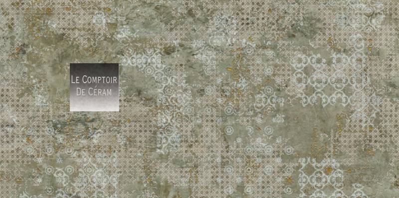 carrelage haut de gamme gris 50 x 100 cm motifs tapisserie orléans 45