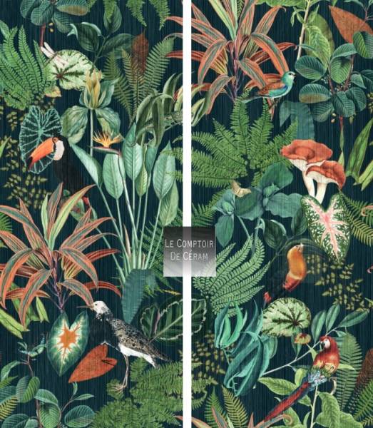 revetement mural ultra fin grand decor jungle perroquet lille 59