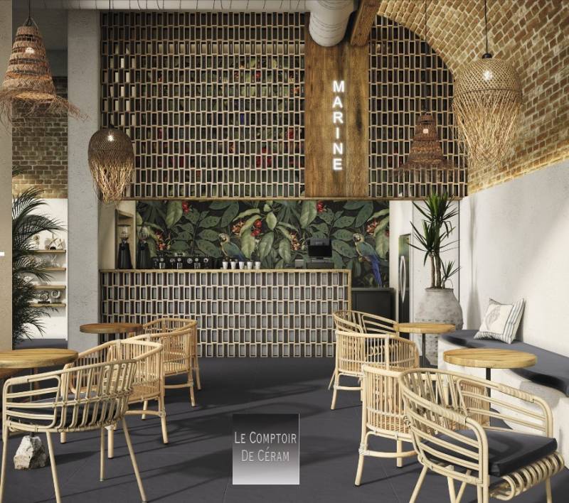 carrelage aspect claustra tendance restaurant Aix en Provence 13