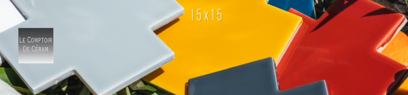 carrelage mural de couleurs en forme de croix puzzle bordeaux 33