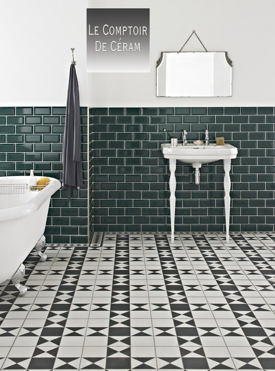 carreaux metro noir pour salle de bains lille 59