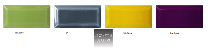carreau metro coueur 7.5 x 15 cm cannes 06