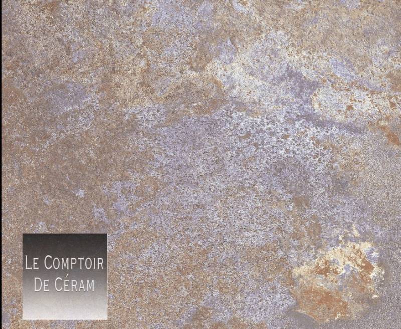 carrelage gres cerame metal oxydé 33 x 33 cm nice 06