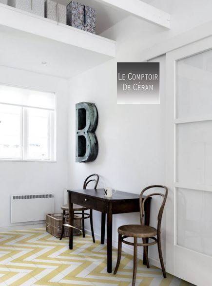 carrelage hexagonal jaune géométrique bordeaux 33