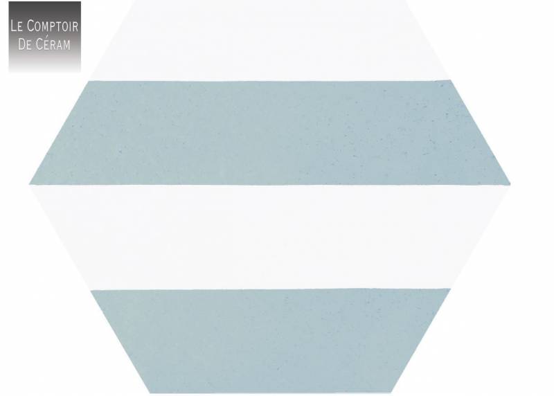 carrelage vert et blanc ligne hexagonal grenoble 38