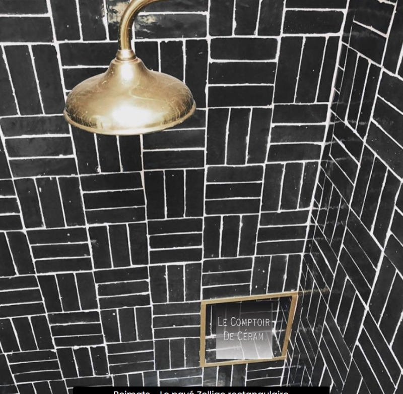 véritable bejmat noir 5 x 15 cm douche italienne Toulouse 31