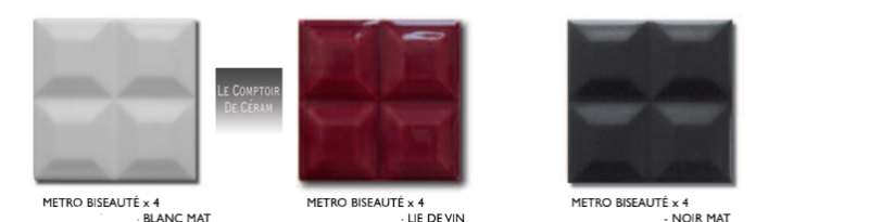 carrelage biseauté 10 x 10 cm design Toulon 83