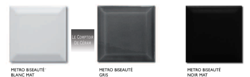 carrelage 10 x 10 cm noir gris ou blanc  Lyon 69
