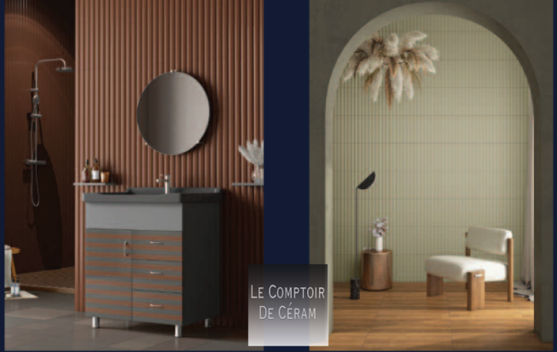 faïence mate 3d flutedwall terracotta 2024 Nantes 44 