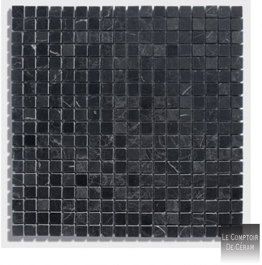 mosaique noir marbre noir brillant 2 x 2 cm strasbourg 67