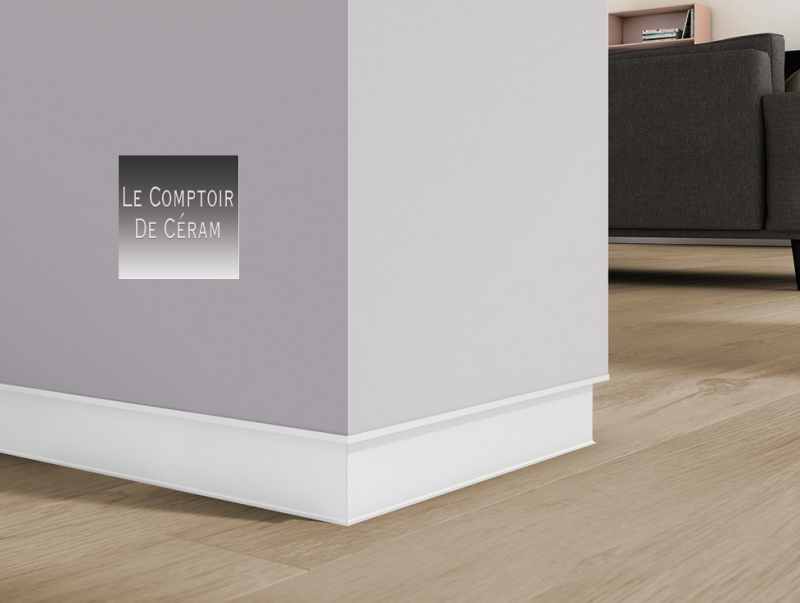 PLINTHES BLANCHES EN ALUMINIUM A ECLAIRAGE A LED BORDEAUX 33