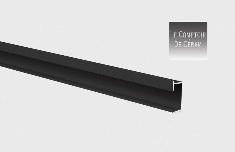 profilé eclairant a led noir mat nimes 30