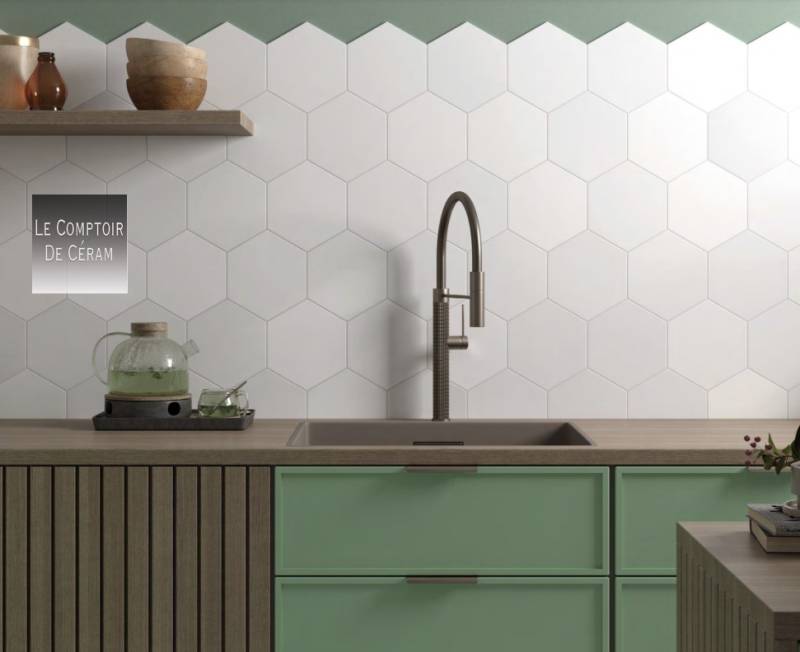 crédence carrelage tomette uni gris clair retro rennes 35