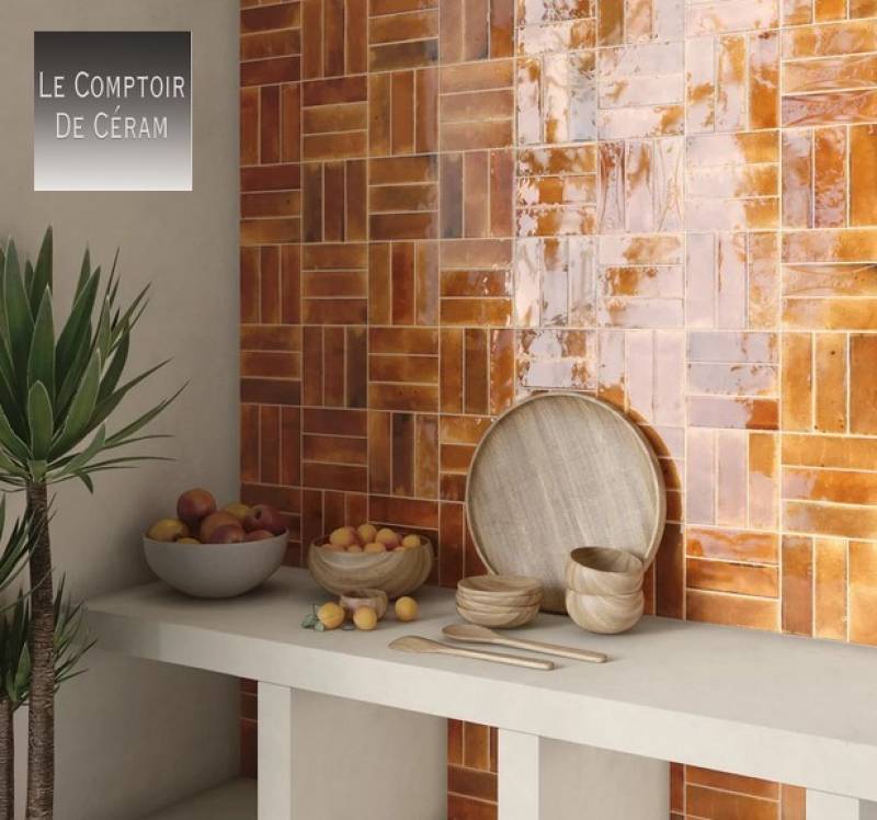 zellige orange credence cuisine avignon 84