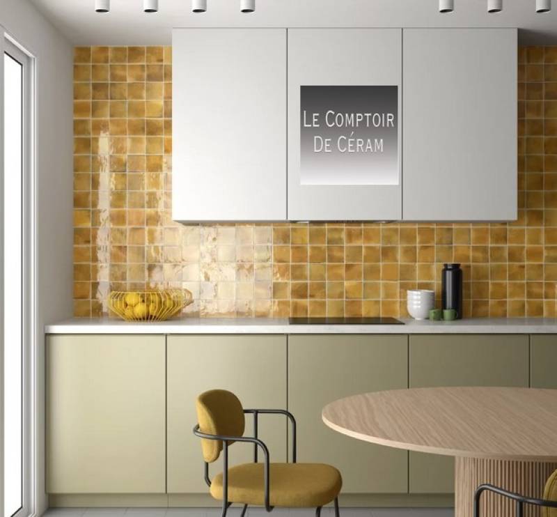 carrelage zellige couleur moutarde bordeaux 33