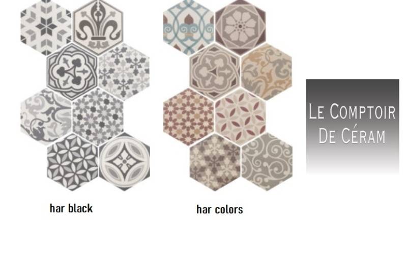 carrelage sol hexagonal retro  paris 75