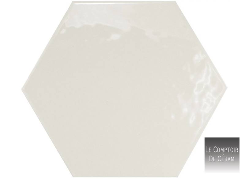 faïence blanche hexagonale 17 x 20 cm Toulon 83
