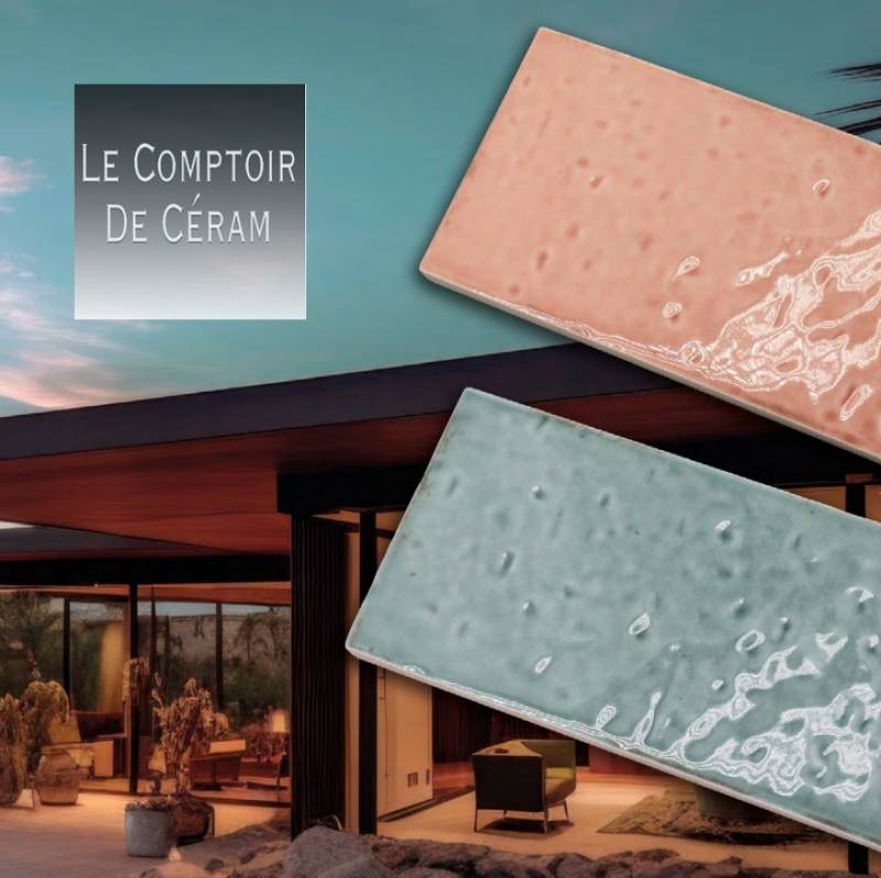 faïence pastel  6 x 18.6 cm design hauts de seine 92