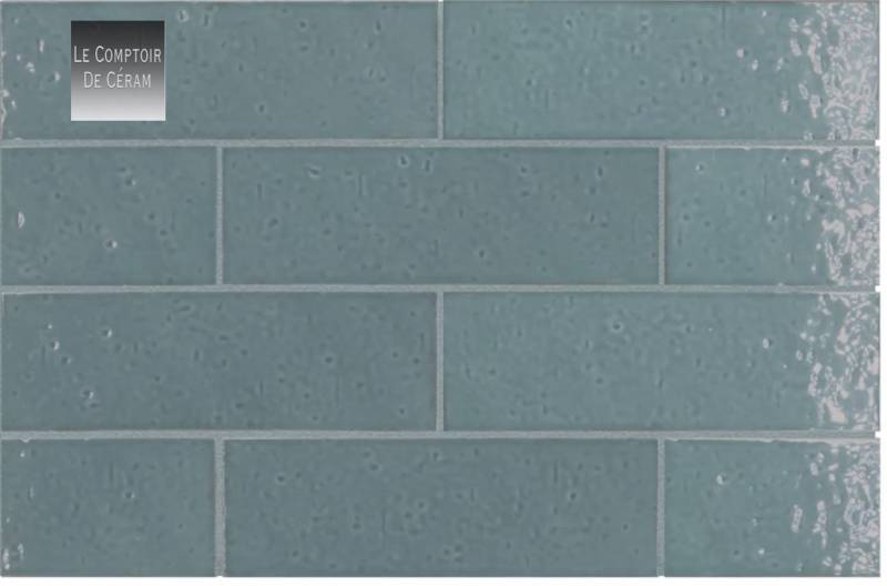 faïence 6 x 18.6 cm vert rennes 35