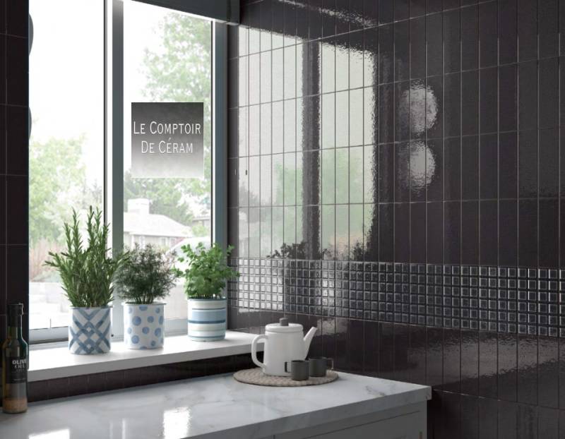 faïence 3d noir brillant chic cannes 06