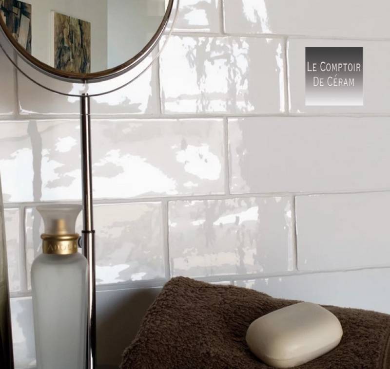 faience blanche brillante rectangulaire dijon 21