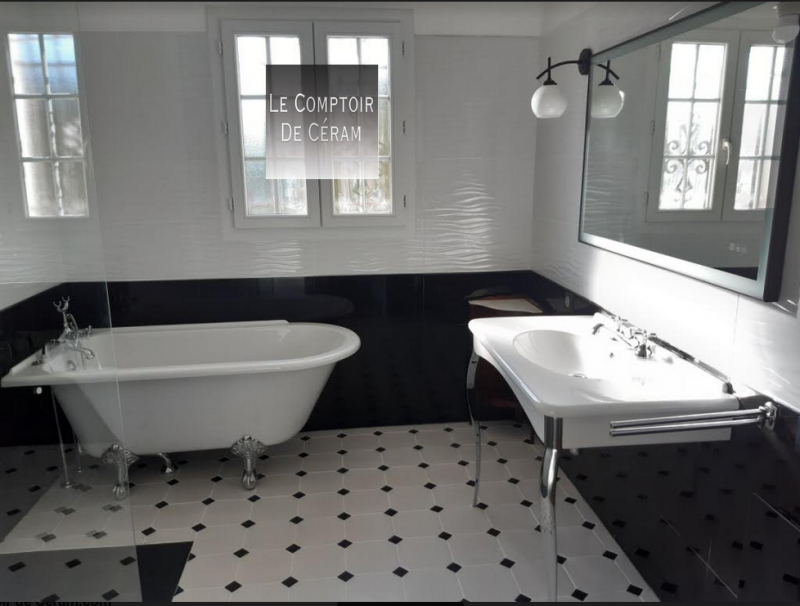 carrelage cabochon black and white haut de seine 92