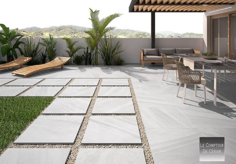 carrelage pierre gris 2 cm plots bordeaux 33