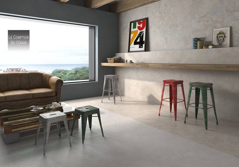 carrelage beton a motifs terrasse exterieure 60 x 120 cm avignon 83