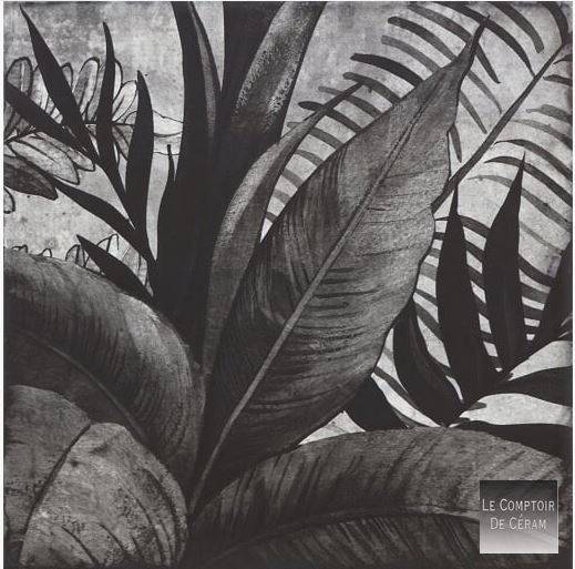 carrelage mural vegetal noir et blanc antibes 06