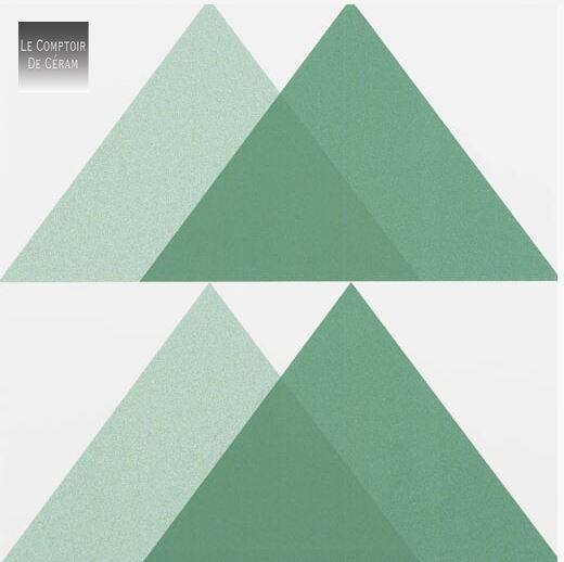 carrelage vert graphique bordeaux 33