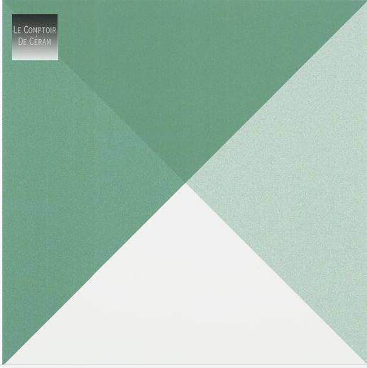 carrelage triangle vert 24 x 24 cm nice 06