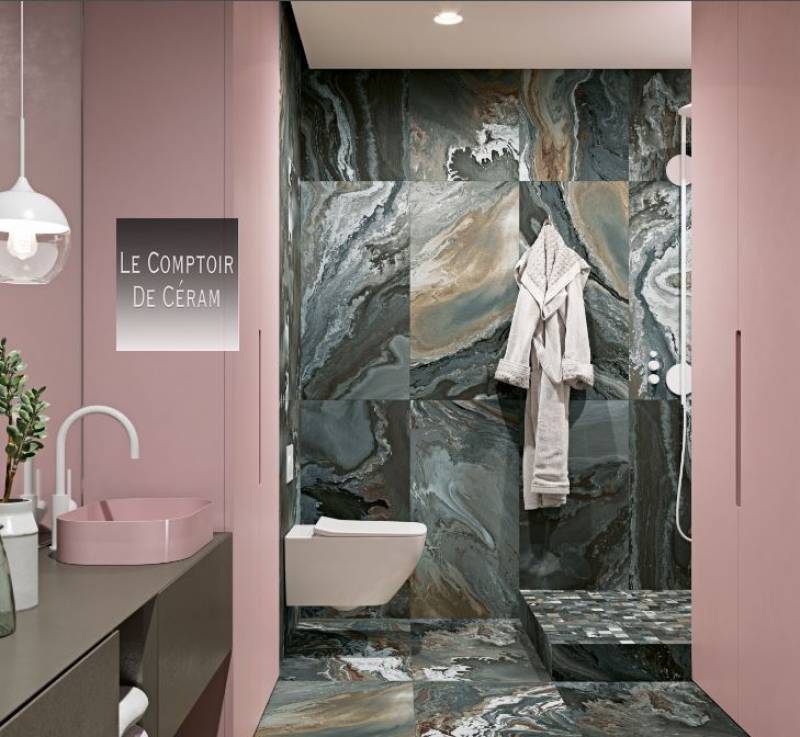 carrelage effet marbre gris anti derapant 100 x 100 cm pour salle de bains design rennes 35