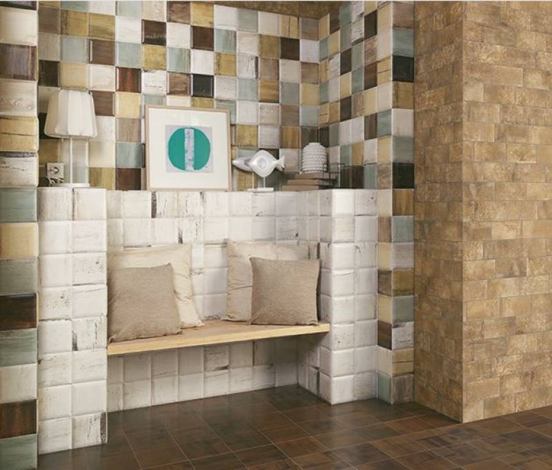 CARRELAGE MURAL BOIS MIX COULEURS PARIS ILE DE FRANCE