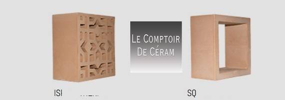 céramiques extrudées en 3d 20 x 20 cm aspect terre cuite Lille 59