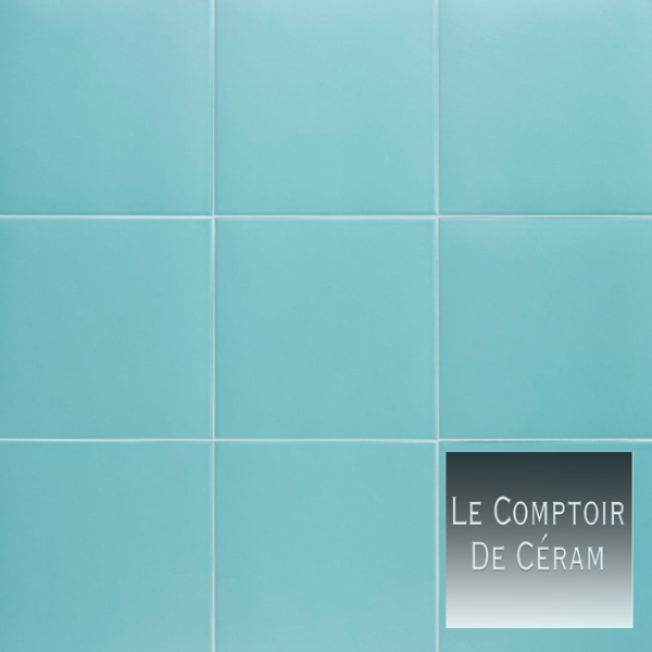 carreaux grès cérame sol et mur 20 x 20 cm bleu canard Aix en Provence 13 