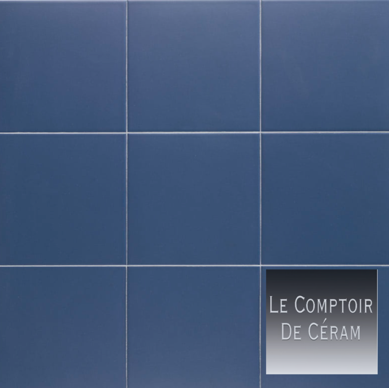 carrelage gres cérame 20 x 20 cm bleu marine antidérapant  R10 salle de bains et terrasse extérieure lille 59 