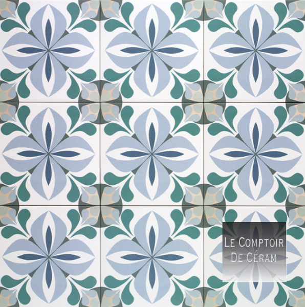 carrelage imitation carreaux ciment 20 x 20 cm pour terrasse extérieure perpignan 66