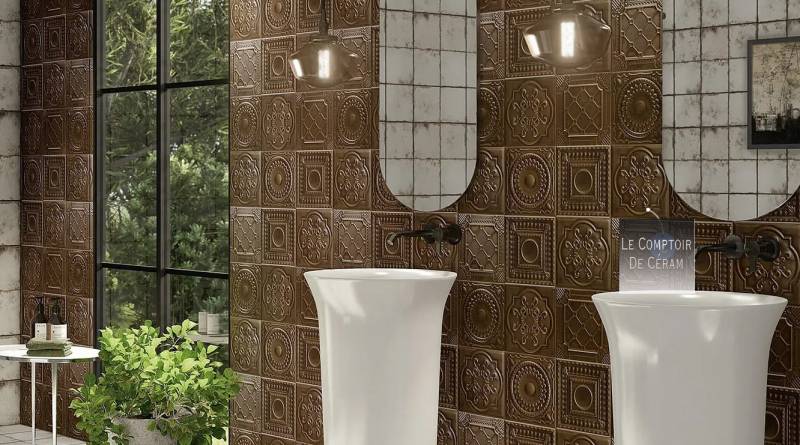 carrelage doré salle de bain toulon 83