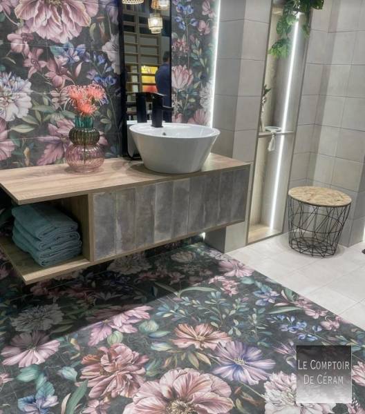 carrelage rose fuschia et noir toulon 83