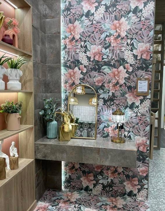 carrelage rose fuschia et noir grenoble 38