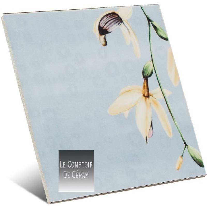 CARRELAGE MOTIFS FLEUR BLEUE TOULOUSE 31