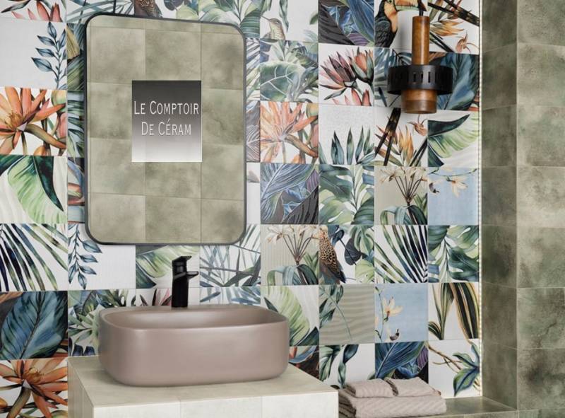 CARRELAGE SALLE DE BAINS JUNGLE PETIT PRIX AVIGNON 84
