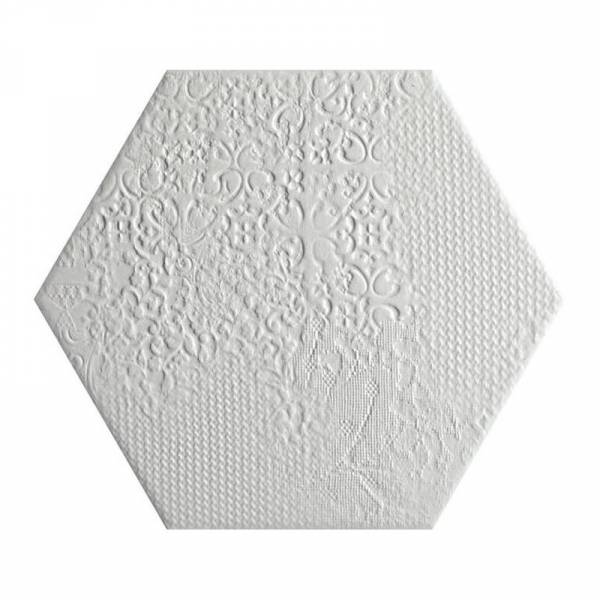 carrelage a relief blanc hexagonal bordeaux 33
