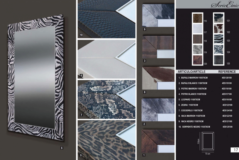 miroir salle de bain peau de bête