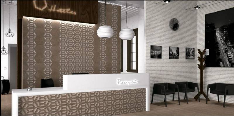CARRELAGE MURAL 3D CIMENT DESIGNERS HOTELS