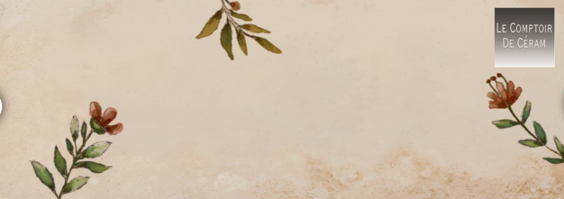 faïence rectangulaire motifs fleuris Lille 59