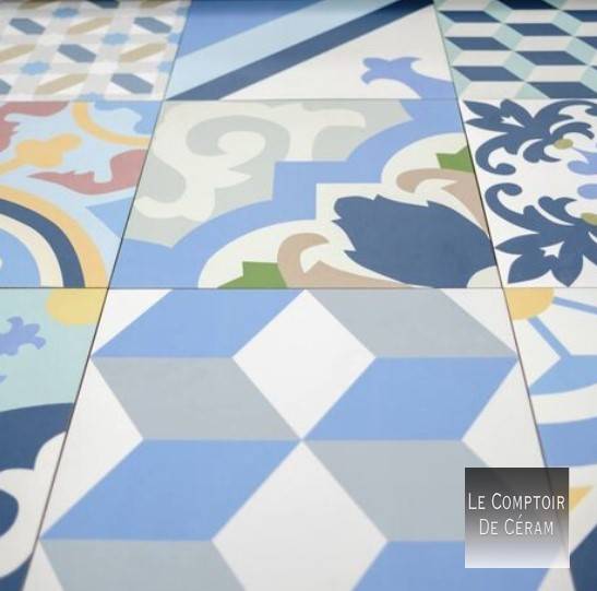 carrelage gres cérame carreaux de ciment pour exterieur bordeaux 33